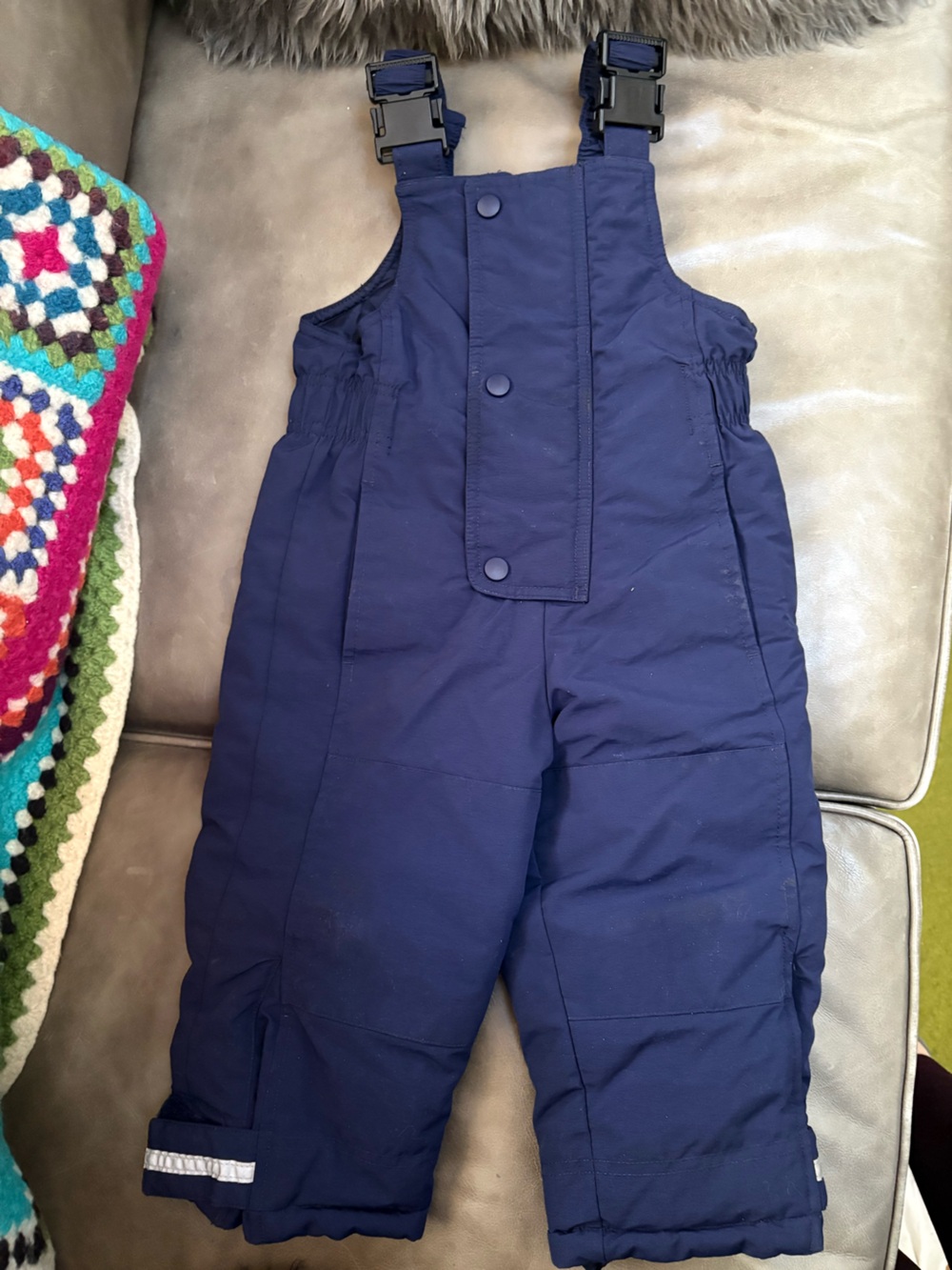 Hanna Andersson Navy Snow Bib Overalls